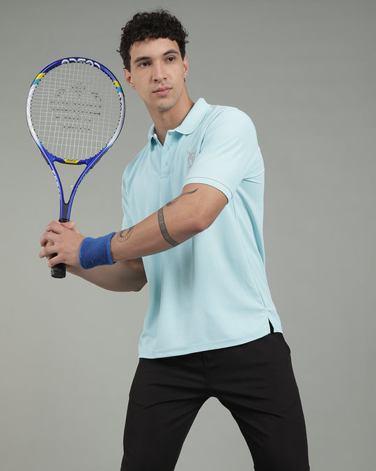 Aircool Tee Polo Tshirt - Sky Blue