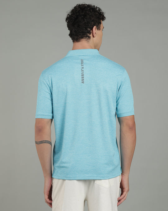 Aircool Tee Polo Tshirt - Ice Blue