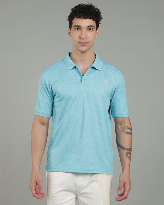 Aircool Tee Polo Tshirt - Ice Blue