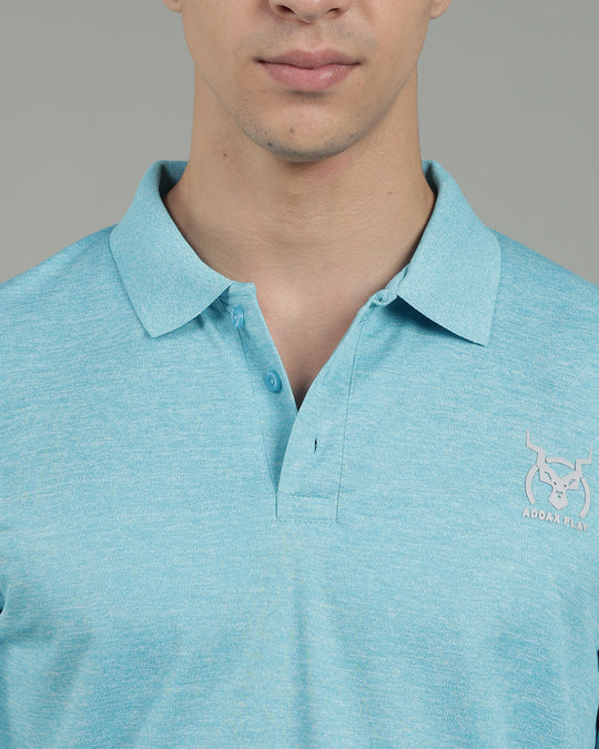 Aircool Tee Polo Tshirt - Ice Blue