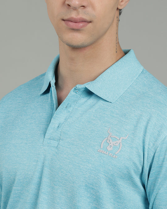 Aircool Tee Polo Tshirt - Ice Blue