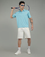 Aircool Tee Polo Tshirt - Ice Blue