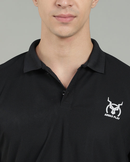 Aircool Tee Polo Tshirt - Black