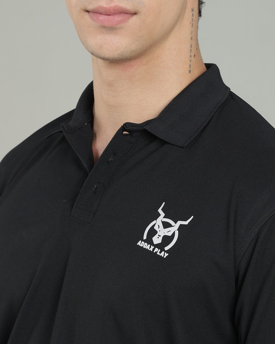 Aircool Tee Polo Tshirt - Black