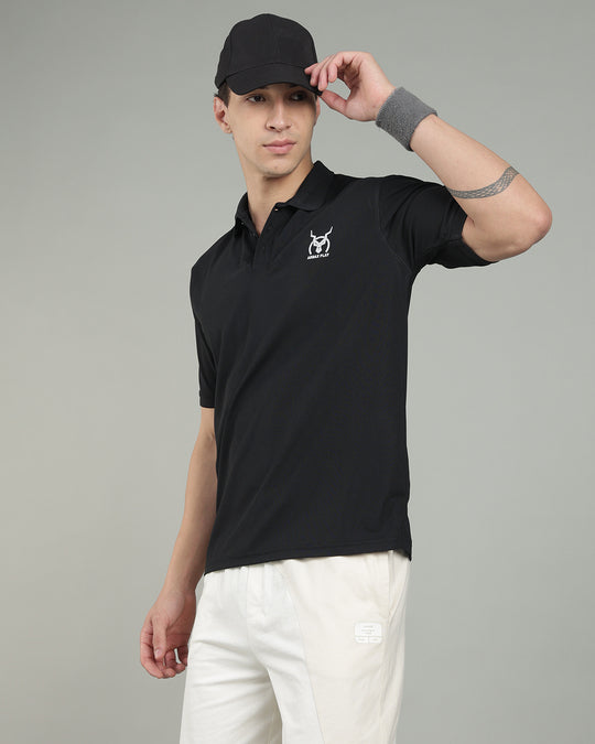Aircool Tee Polo Tshirt - Black