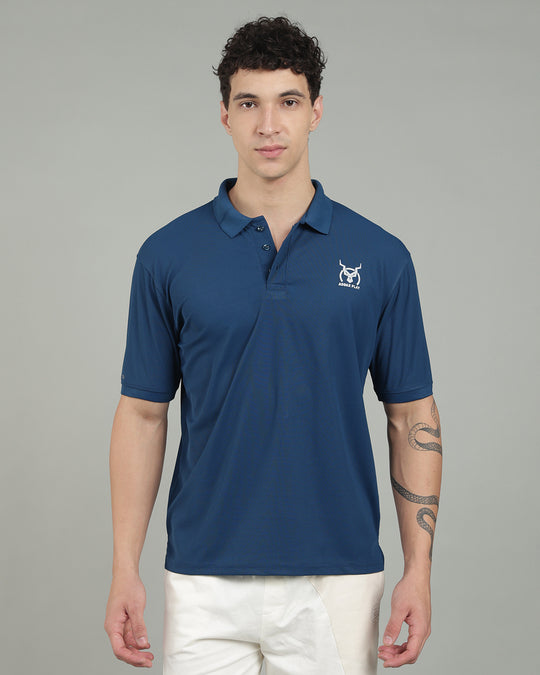 Aircool Tee Polo Tshirt - Airforce Blue