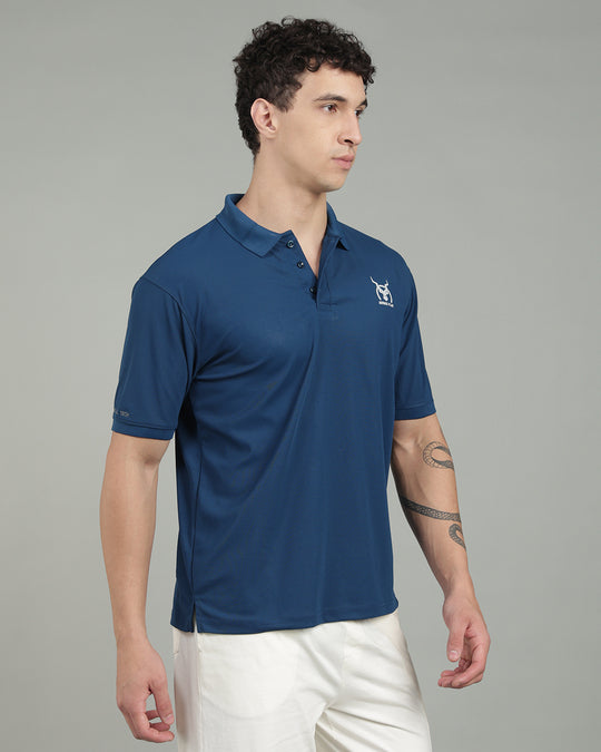 Aircool Tee Polo Tshirt - Airforce Blue