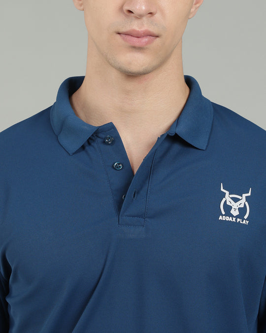 Aircool Tee Polo Tshirt - Airforce Blue