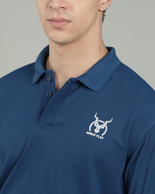 Aircool Tee Polo Tshirt - Airforce Blue