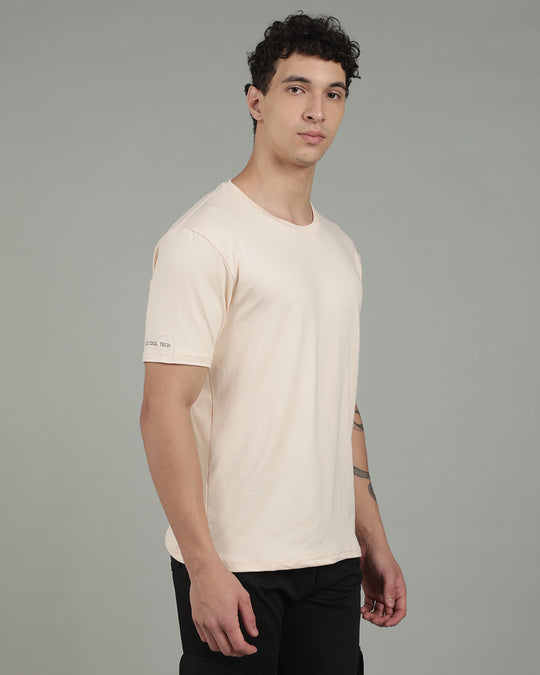Air Cool Tee – Half Sleeve - Beige