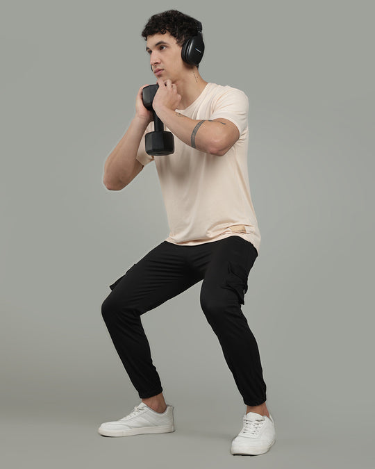 Air Cool Tee – Half Sleeve - Beige