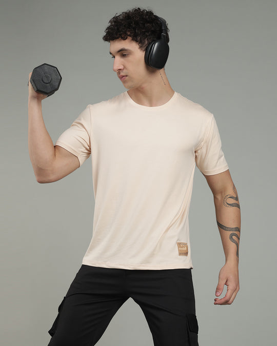 Air Cool Tee – Half Sleeve - Beige