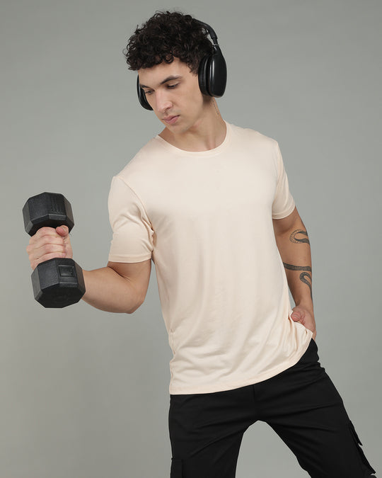 Air Cool Tee – Half Sleeve - Beige