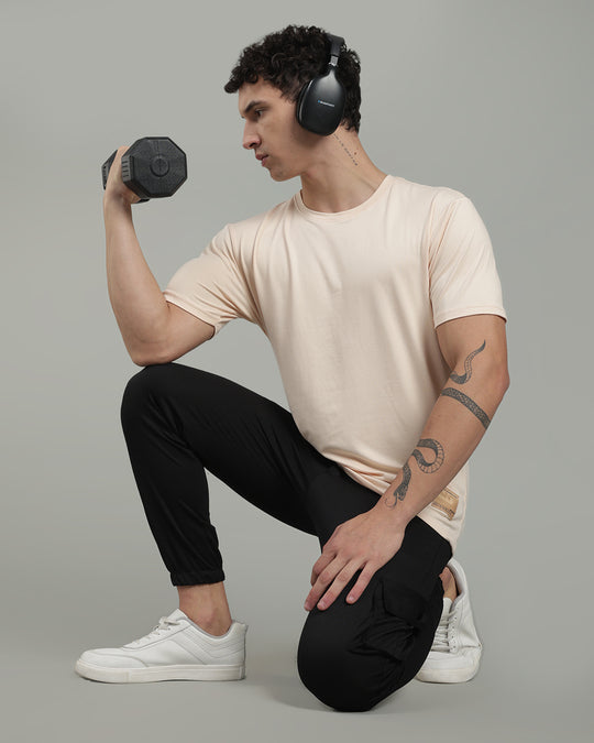 Air Cool Tee – Half Sleeve - Beige