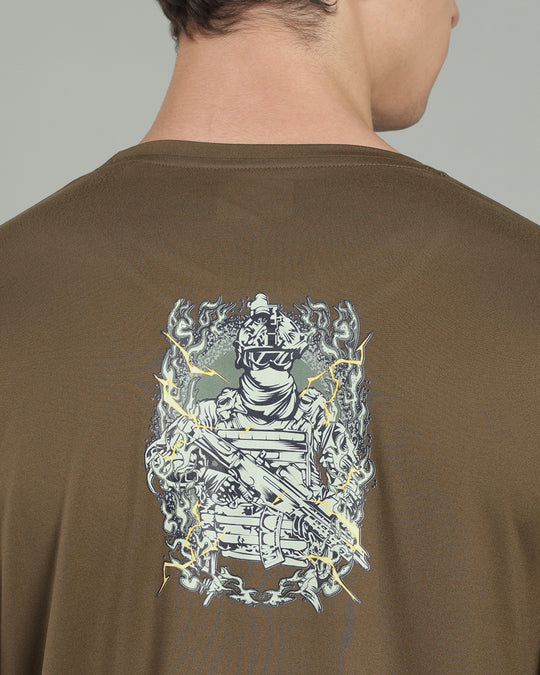 Air Cool Tee – Half Sleeve - Olive Green