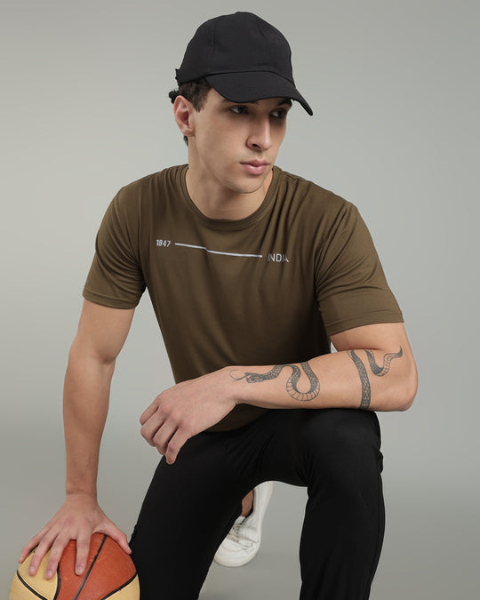 Air Cool Tee – Half Sleeve - Olive Green