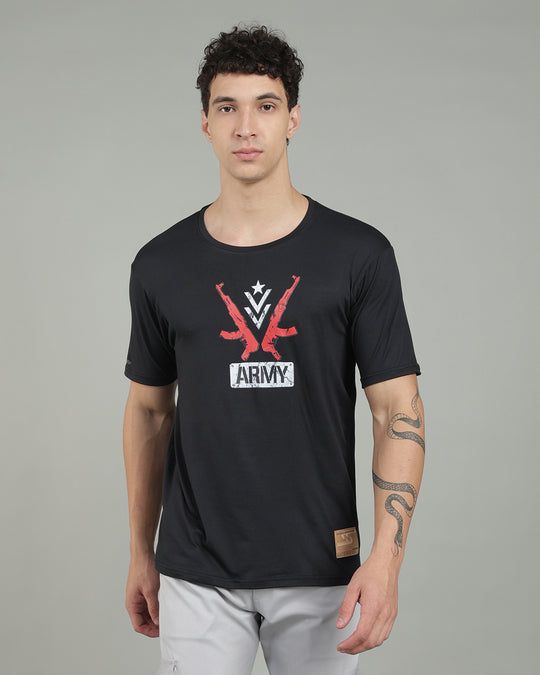 Air Cool Tee – Half Sleeve - Black