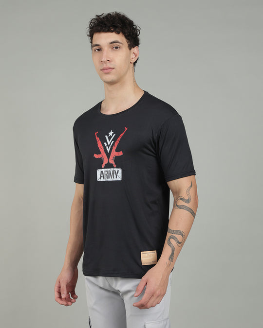 Air Cool Tee – Half Sleeve - Black