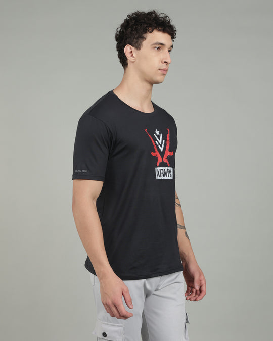 Air Cool Tee – Half Sleeve - Black