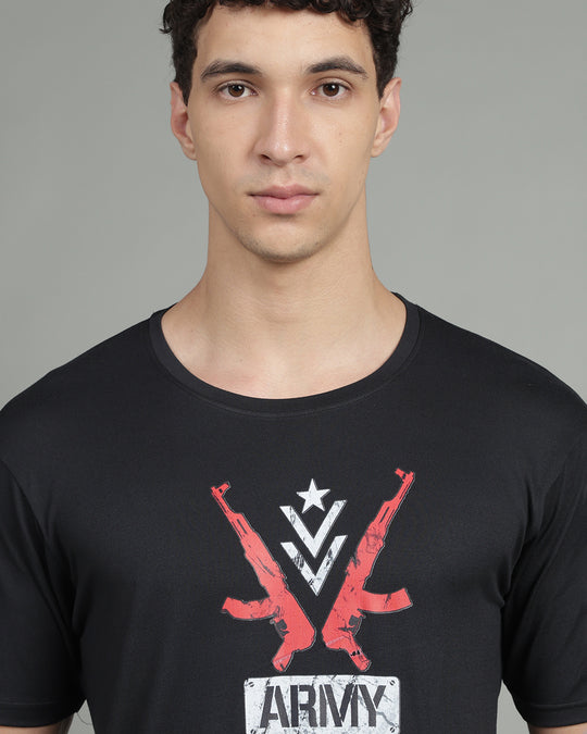Air Cool Tee – Half Sleeve - Black