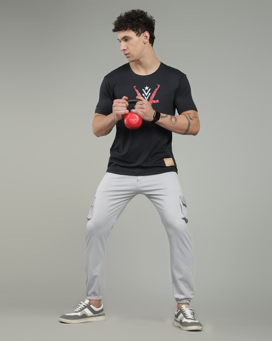 Air Cool Tee – Half Sleeve - Black