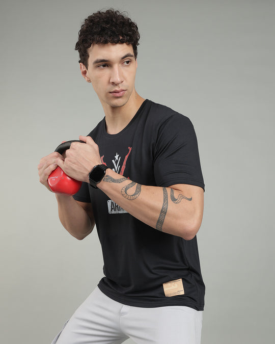 Air Cool Tee – Half Sleeve - Black