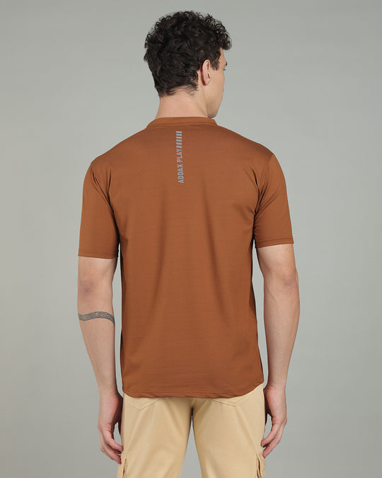 Air Cool Tee – Half Sleeve - Coffee Brown