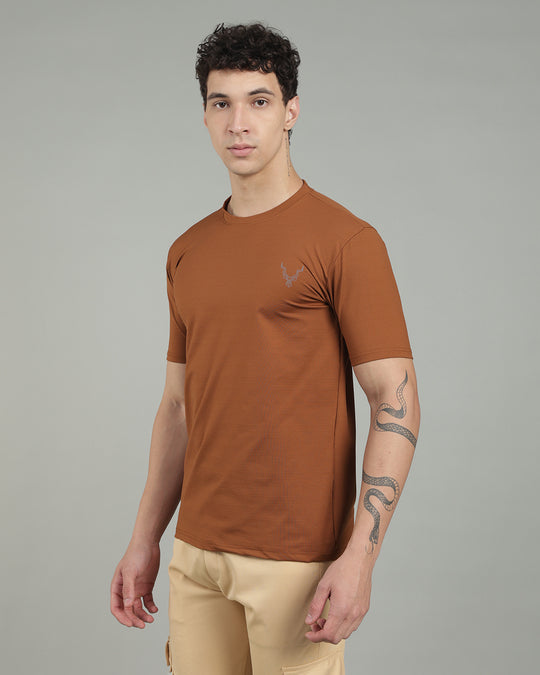 Air Cool Tee – Half Sleeve - Coffee Brown