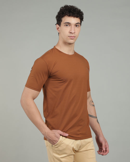 Air Cool Tee – Half Sleeve - Coffee Brown