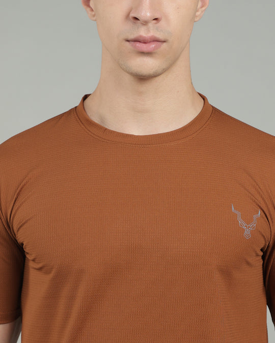 Air Cool Tee – Half Sleeve - Coffee Brown