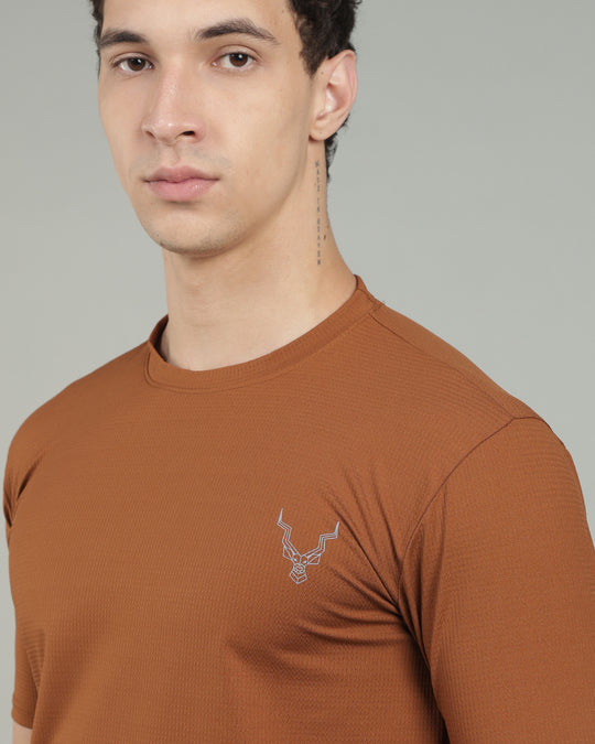Air Cool Tee – Half Sleeve - Coffee Brown