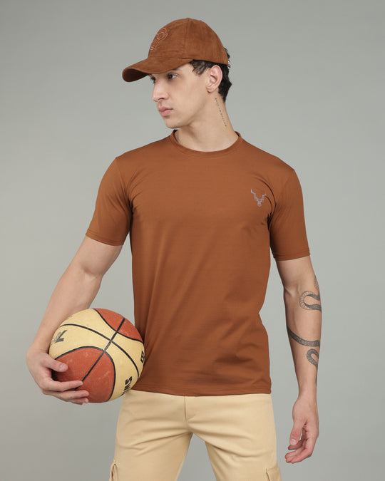 Air Cool Tee – Half Sleeve - Coffee Brown