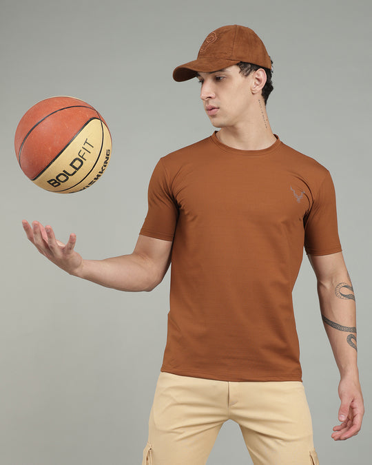 Air Cool Tee – Half Sleeve - Coffee Brown