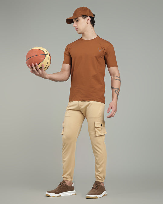 Air Cool Tee – Half Sleeve - Coffee Brown