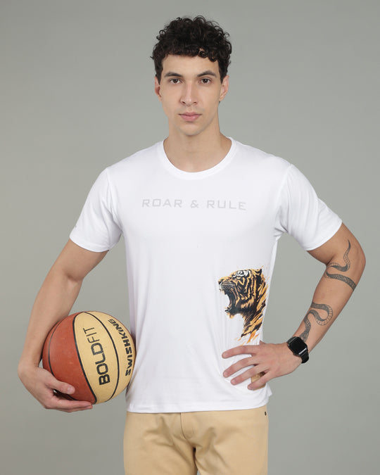 Air Cool Tee – Half Sleeve - White