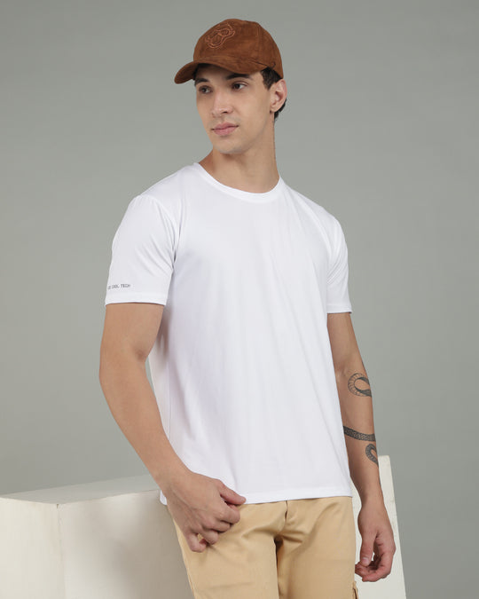Air Cool Tee – Half Sleeve - White