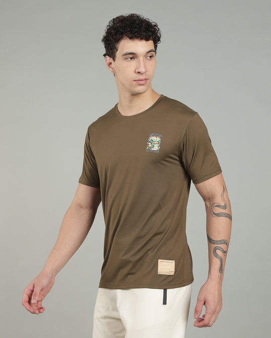 Air Cool Tee – Half Sleeve - Olive Green