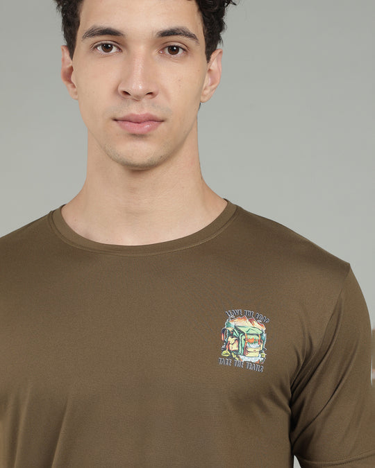 Air Cool Tee – Half Sleeve - Olive Green