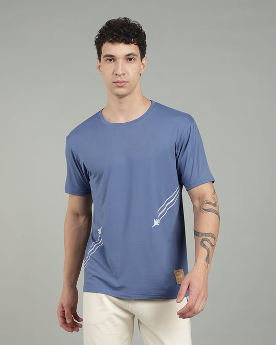 Air Cool Tee – Half Sleeve - Denim Blue