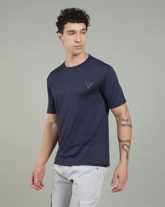 Air Cool Tee – Half Sleeve - Navy Blue
