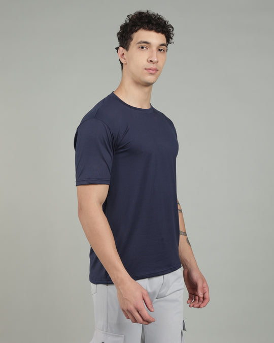 Air Cool Tee – Half Sleeve - Navy Blue