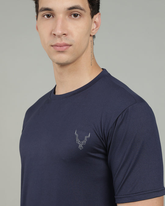 Air Cool Tee – Half Sleeve - Navy Blue