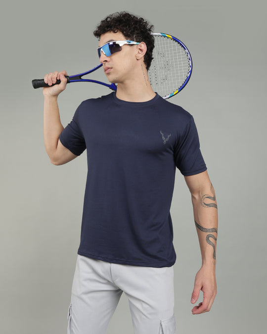 Air Cool Tee – Half Sleeve - Navy Blue