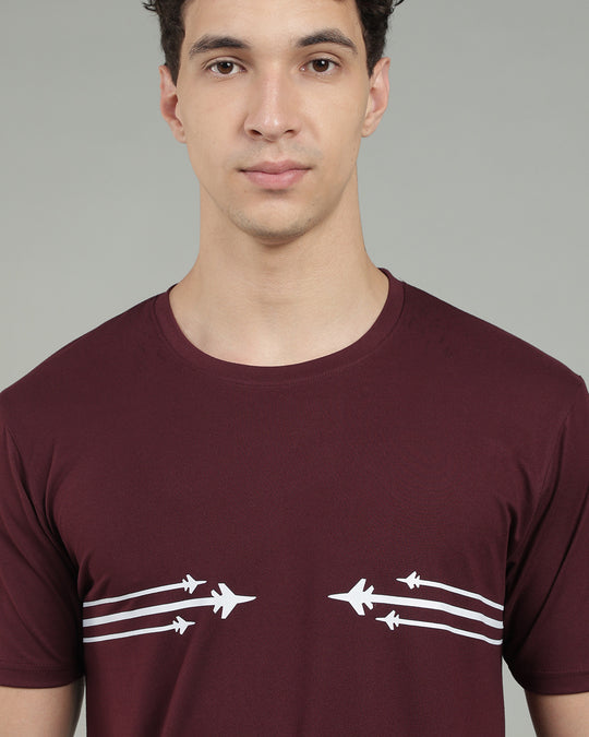 Air Cool Tee – Half Sleeve - Wine