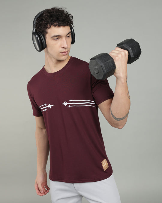Air Cool Tee – Half Sleeve - Wine