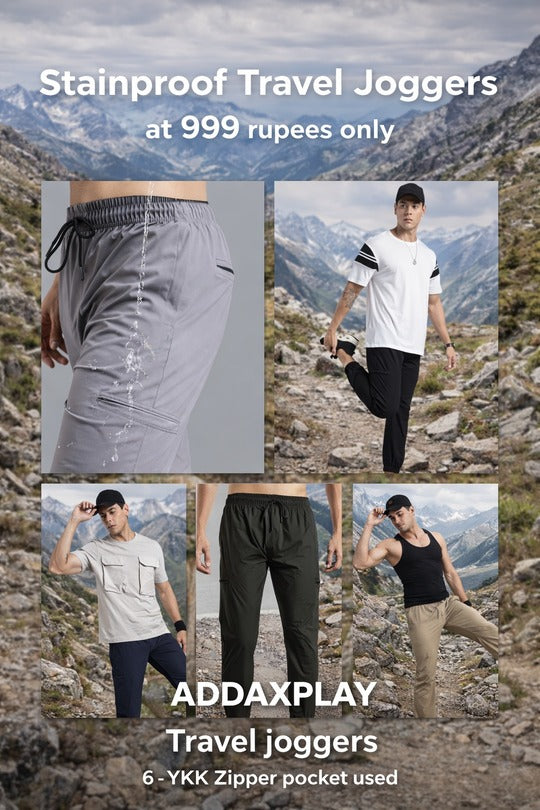 Stainproof Travel Joggers - Khaki