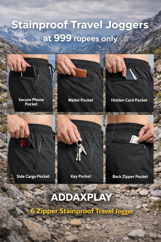 Stainproof Travel Joggers - Khaki