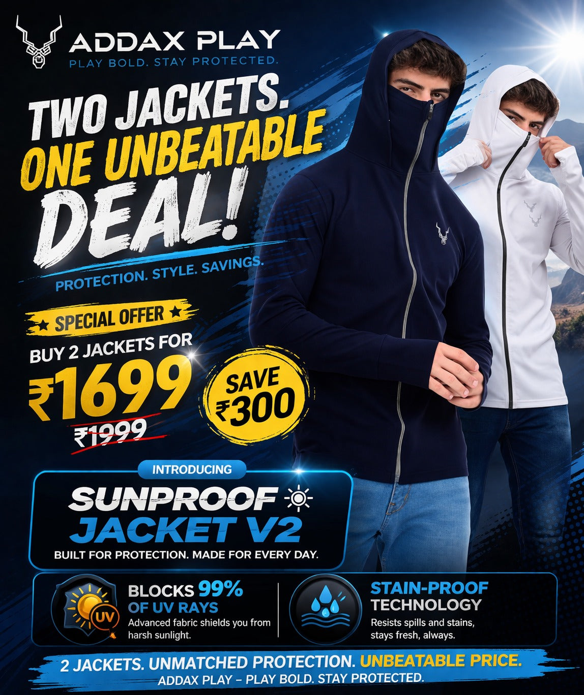 Men's Sunproof Jacket V2- Maroon