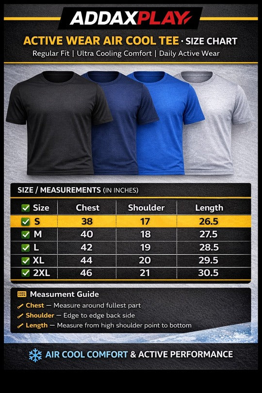 Air Cool Tee – Half Sleeve - Sky Blue